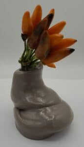 Sculpture vase en argile